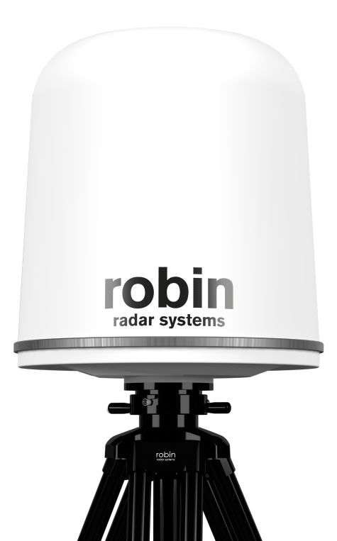 Close-up of IRIS drone detection radar