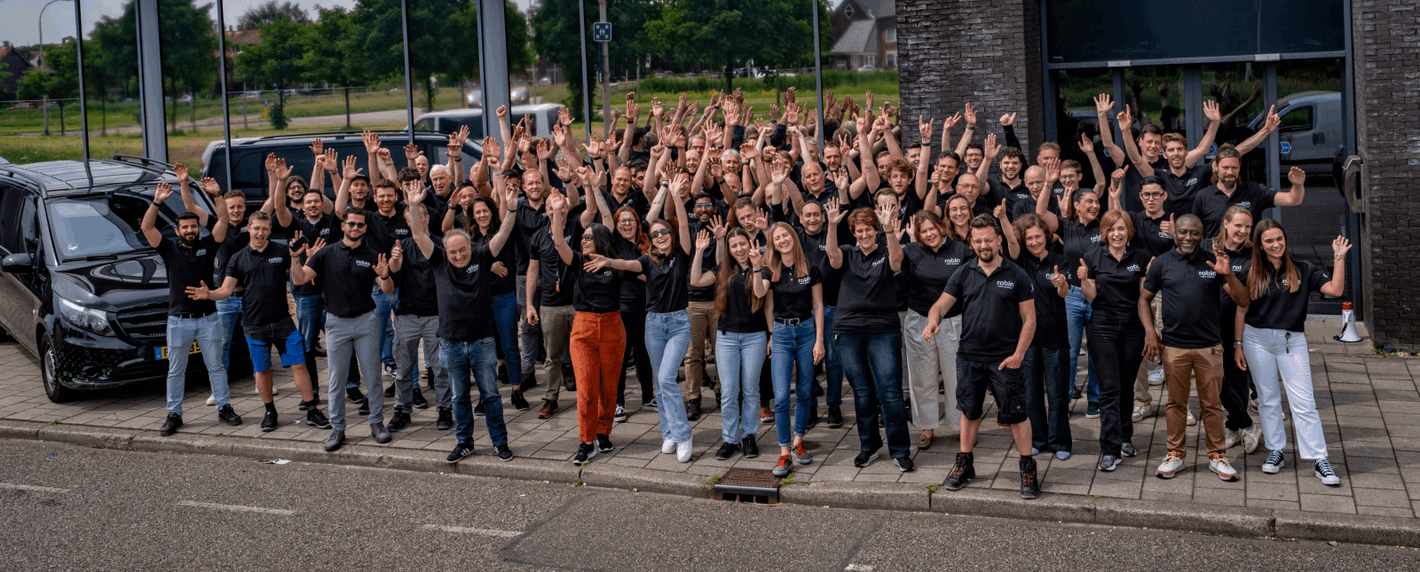 The Robin Radar team outside their offices