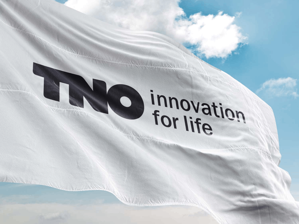 The TNO flag, waving in a gentle breeze
